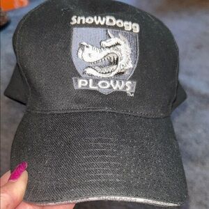 SnowDogg Plows Black Cap BRAND NEW W/O TAGS UNISEX-ONE SIZE FITS ALL